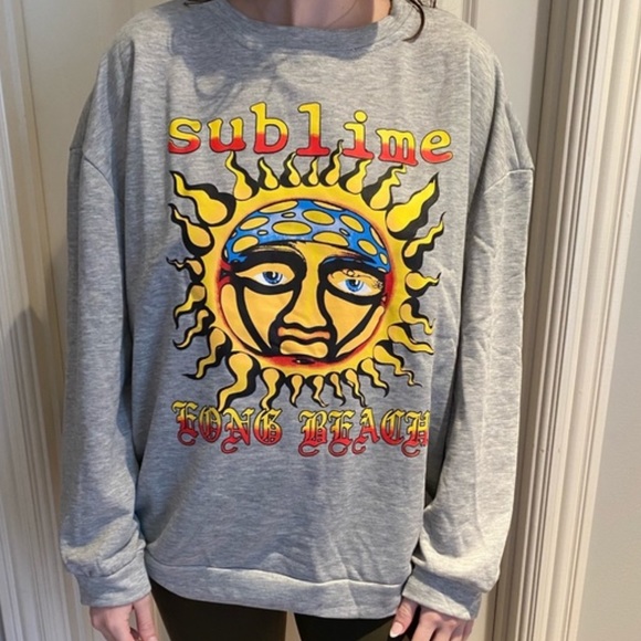 LAST 1! CLEARANCE Sublime Grey Rock Fleece Pullover Cozy Comfy Sweatshirt - Picture 5 of 5